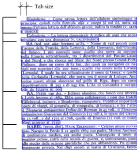Fig. 2. Paragraph subdivision example. In this figure the text lines’ bounding boxes are the output of the OCR system