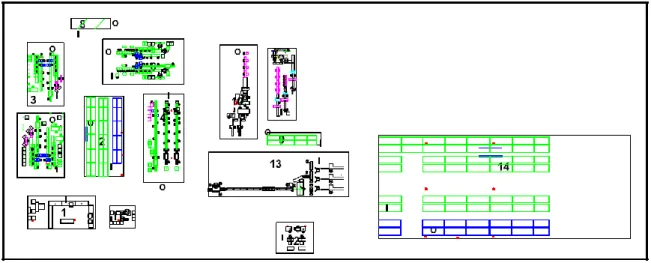 Table 1. Department dimensions    Figure 6. Current Layout of the company   