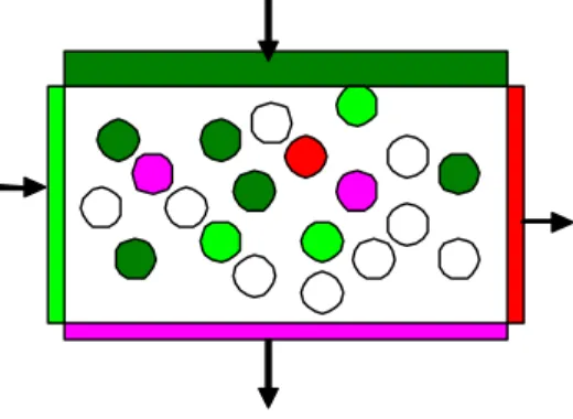 Figure 2  Schematic illustrating the process of the convection and diffusion of the scalar field in the EUPDF- EUPDF-like model 
