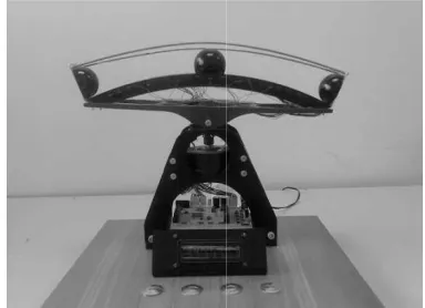 Fig 2.  The physical beam that the simulaton.  that the simulated ball and beam was modeled 