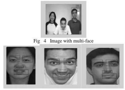 Fig  5  Extracted facial features 