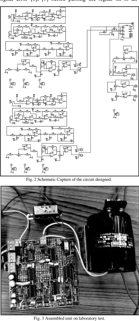 Fig. 2 Schematic Capture of the circuit designed. 
