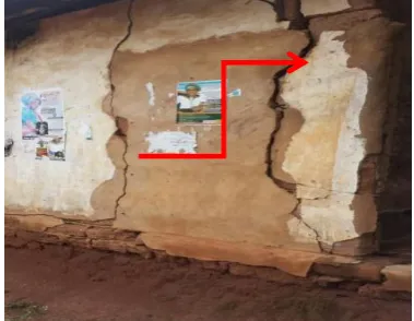Figure 1: Abandoned building due to  cracks at Ugwuoba 