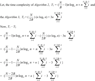 Table 2: Reduction of input Complexity of Algorithm 3 from Algorithm 1 and 