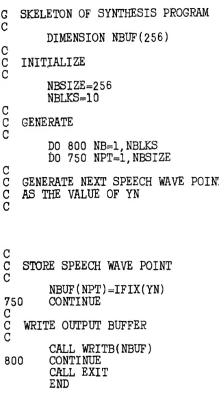 Figure 3. Over-all Synthesiaer Program Logic. 