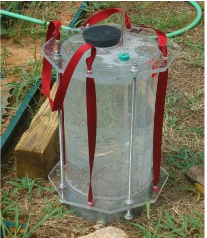 Figure 11.  Cornell Sprinkler Infiltrometer.   