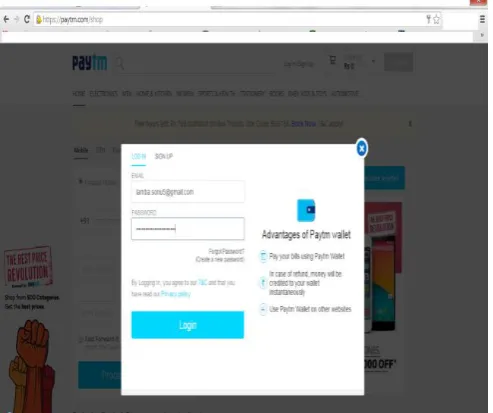 Figure 2: Snapshot of 1 st test case (testing the Login functionality) 