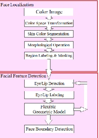 Fig. 1.  Proposed face detection algorithm.  