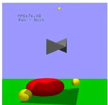 Fig. 5: Volume shadow using triangular algorithm  