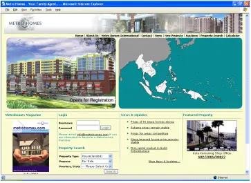 Figure 1.8: metrohome.com main page 