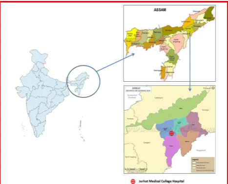 Figure 1: Map showing the study area. 