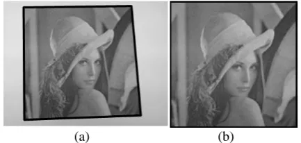 Fig. 4.  An example of windowed Hough Transform.   