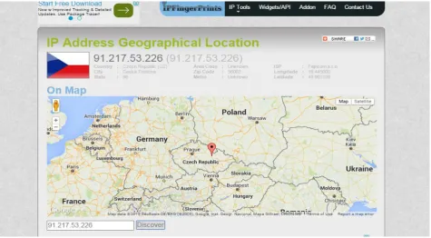 Figure 4: Network attack from Czech 