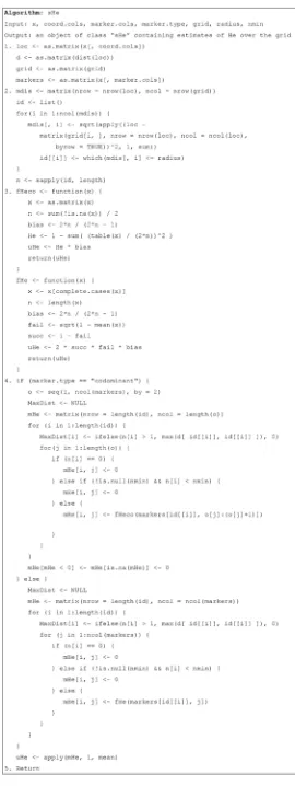 Figure 1. Pseudo-code of sHe().