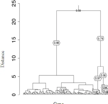 Table 3  Stability of gene clusters for yeast galactose dataset  