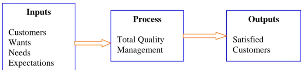 Figure 3.3   Model of TQM Process 