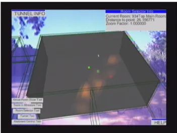 Figure 10 shows the Room Slicer tool in action. In  this case, the user has enabled only a single layer in the  lens, corresponding to the simulated heat distribution
