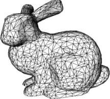 Figure 2 A 3D object represented as triangular meshes 
