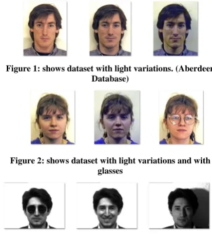 Figure 1: shows dataset with light variations. (Aberdeen Database) 