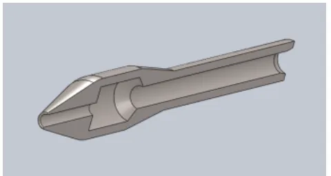 Figure 1-1: Simple valveless pulsejet in half section view 