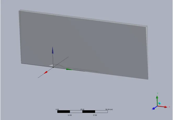 Figure 2-2: 3-D ANSYS geometry 