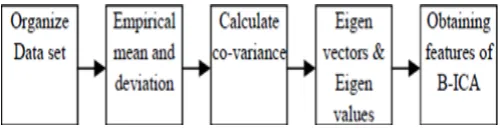 Fig. 2. Steps involved in B-ICA Algorithm 