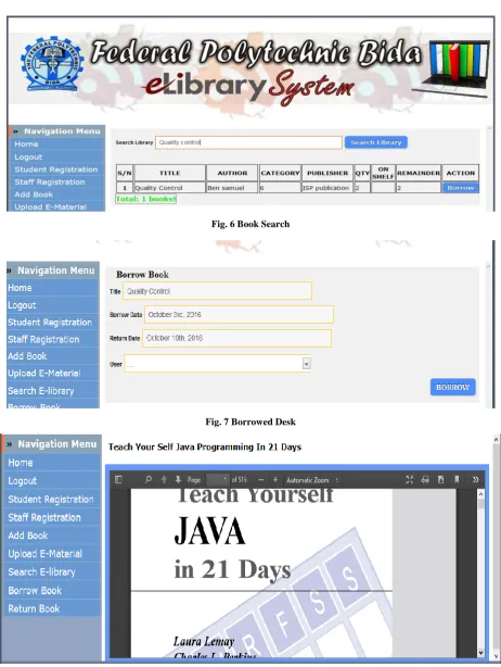 Fig. 6 Book Search 