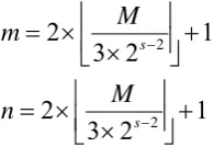 Fig. 2. The wedge support of Curvelet  