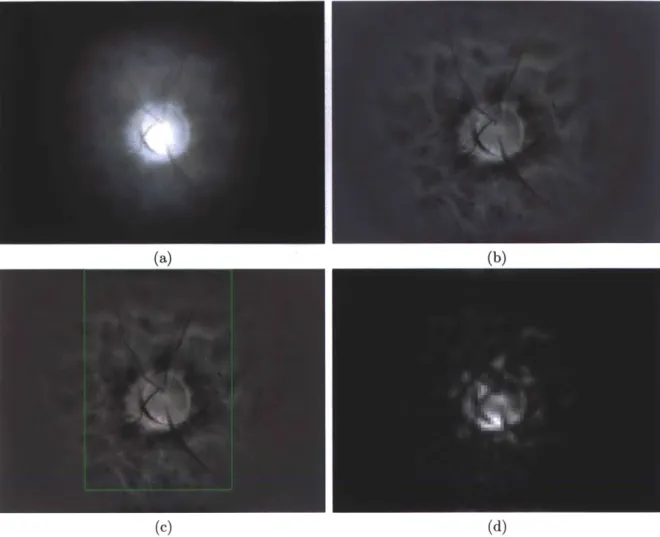 Figure  3-9:  Results  of  high-pass-filtered  data.  (a)  Original  image  as  captured  by our  PointGrey  Flea  3.0  camera