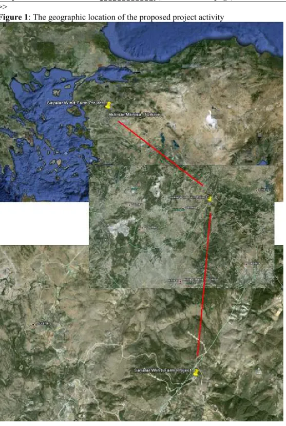 Figure 1: The geographic location of the proposed project activity 