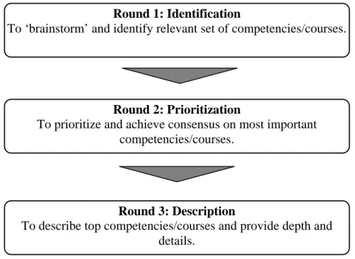 Figure 2. Purpose of Delphi rounds 