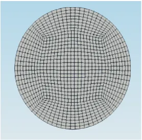 Figure 4. 15. O-grid meshing of the cylinder geometry. 