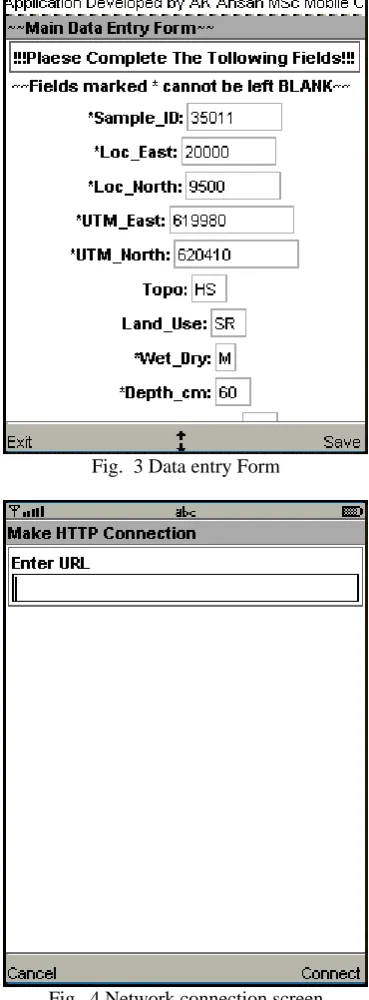 Fig.  3 Data entry Form 