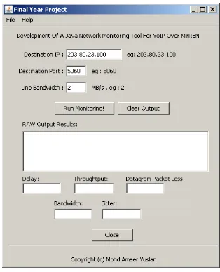 Fig. 5.  Developed GUI for this project 