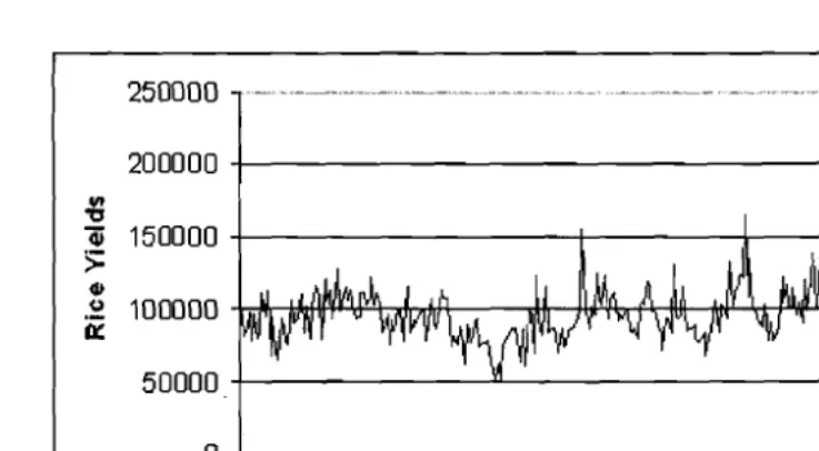 Figure 2. Rice Yields Series (1995-2001) 
