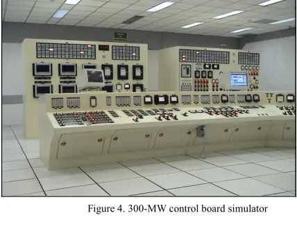 Figure 4. 300-MW control board simulator 