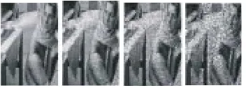 Figure 13: removal of noise from corrupted image with different noise distribution using Contourlet transformation