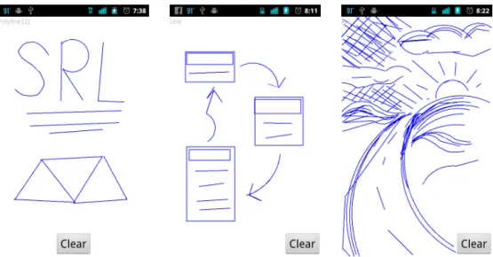 Figure 3.3: Sketchpad Android application user interface