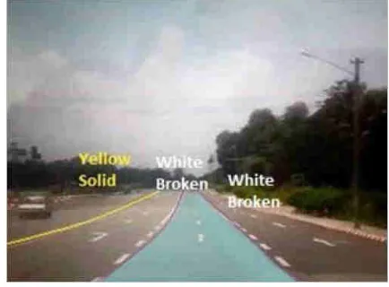 Fig.10: Lane detection in straight road 