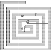 Fig. 1: Basic two wire rectangular spiral antennaBasic two wire rectangular spiral antenna 