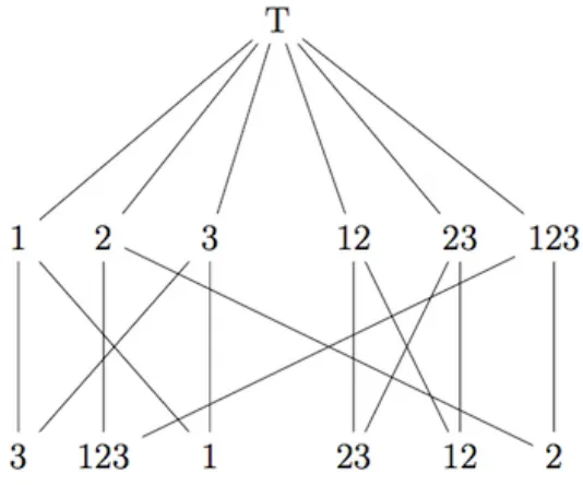 Figure 6.1: Standard Poset for G = SL(4, C), θ = (AT)−1