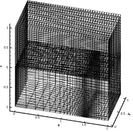 Figure 3: Multiblock Grid Used in Preliminary Testing