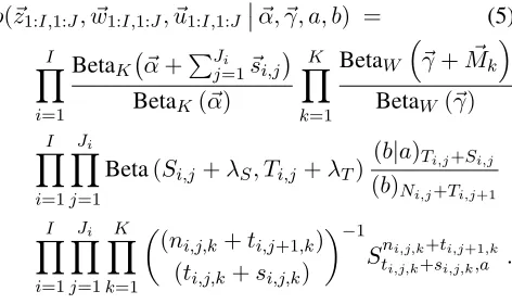 Table 2: List of statistics for AdaTM