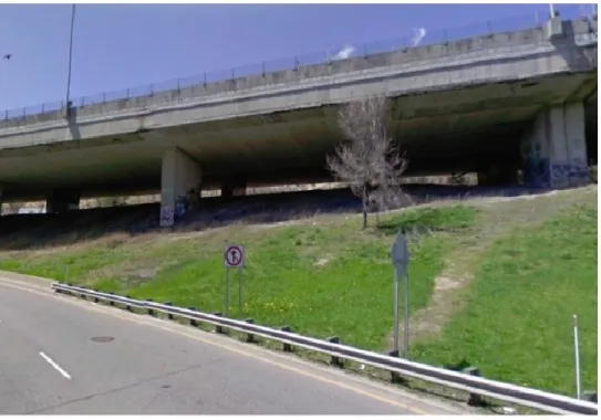 Figure 3.4: The Elevation of a Bridge Overpass 