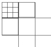 Figure 3. Finding the maximum point (2,1), minimum point (1,2) and the third point (3,3)  