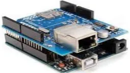 Fig.4 Ethernet Shield The arduino Ethernet Shield is used to connect the arduino speed of up to 10/100Mb