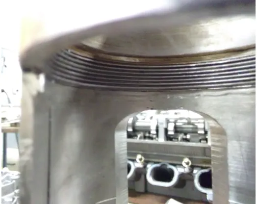 Figure 30 – Slight wear on extended piston top surface but otherwise undamaged