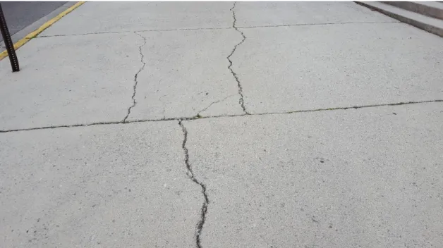 Figure 2.12 Divided slab crack 