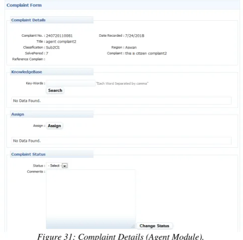 Figure 28: Add New Complaint Page (Agent Module). 