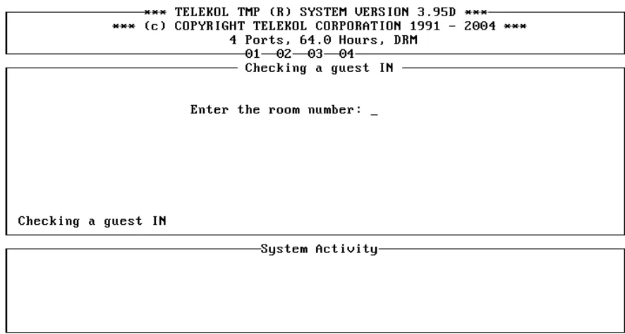 Figure 4-12: Check In a Guest 